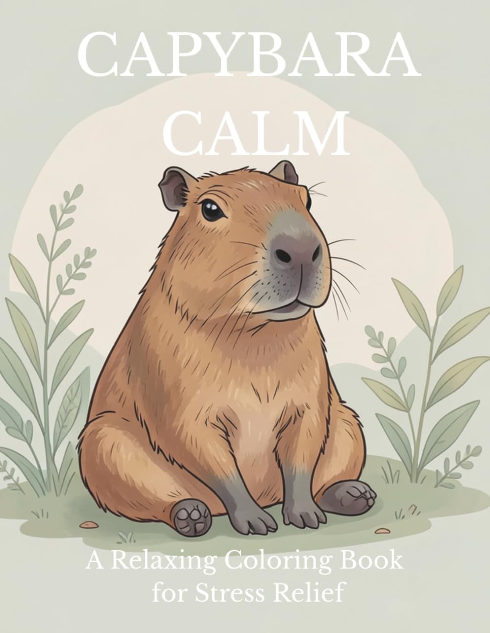 Capybara Calm: A relaxing coloring book for stress relief