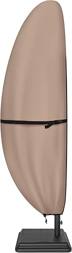 Miniatura 9 de ULTCOVER Cubierta de Sombrilla de Patio 600D Impermeable para Exteriores - Se Adapta a Sombrillas de Mercado de Hasta 12 Pies, Negro