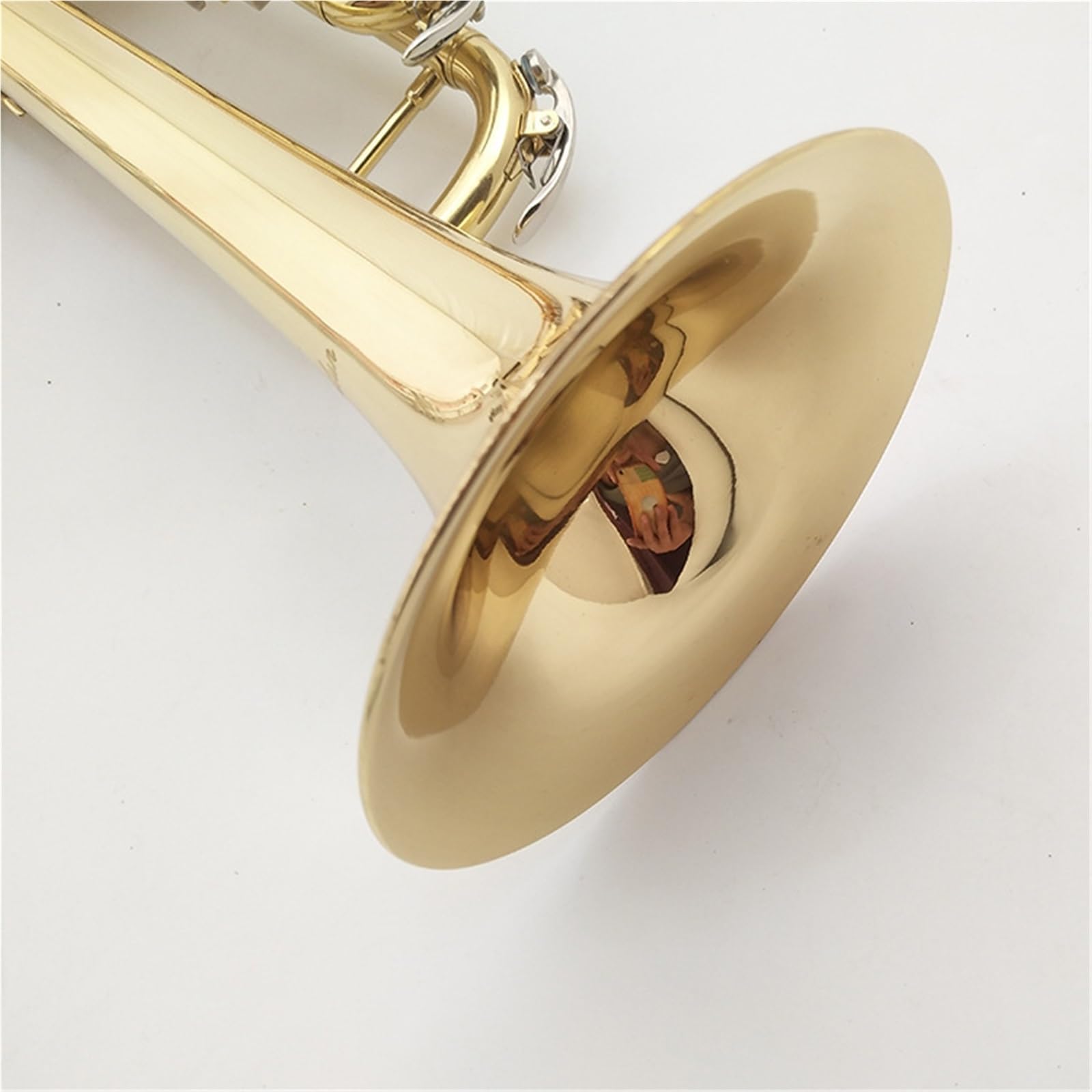 Standard Trompeten Set Phosphor-Kupfer-gebürstetes Gewichtetes Trompeten-Musikinstrument B-Dur Einsteiger-Test-Band Für Erwachsene