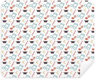 Tensive Colourful Music Notes White Cleaning Cloth Screen Cleaner 2pcs Suede Fabric