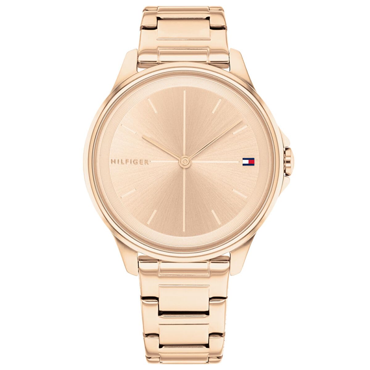 Tommy Hilfiger Analogue Quartz Watch for Women with Carnation Gold Colored Stainless Steel Bracelet - 1782354
