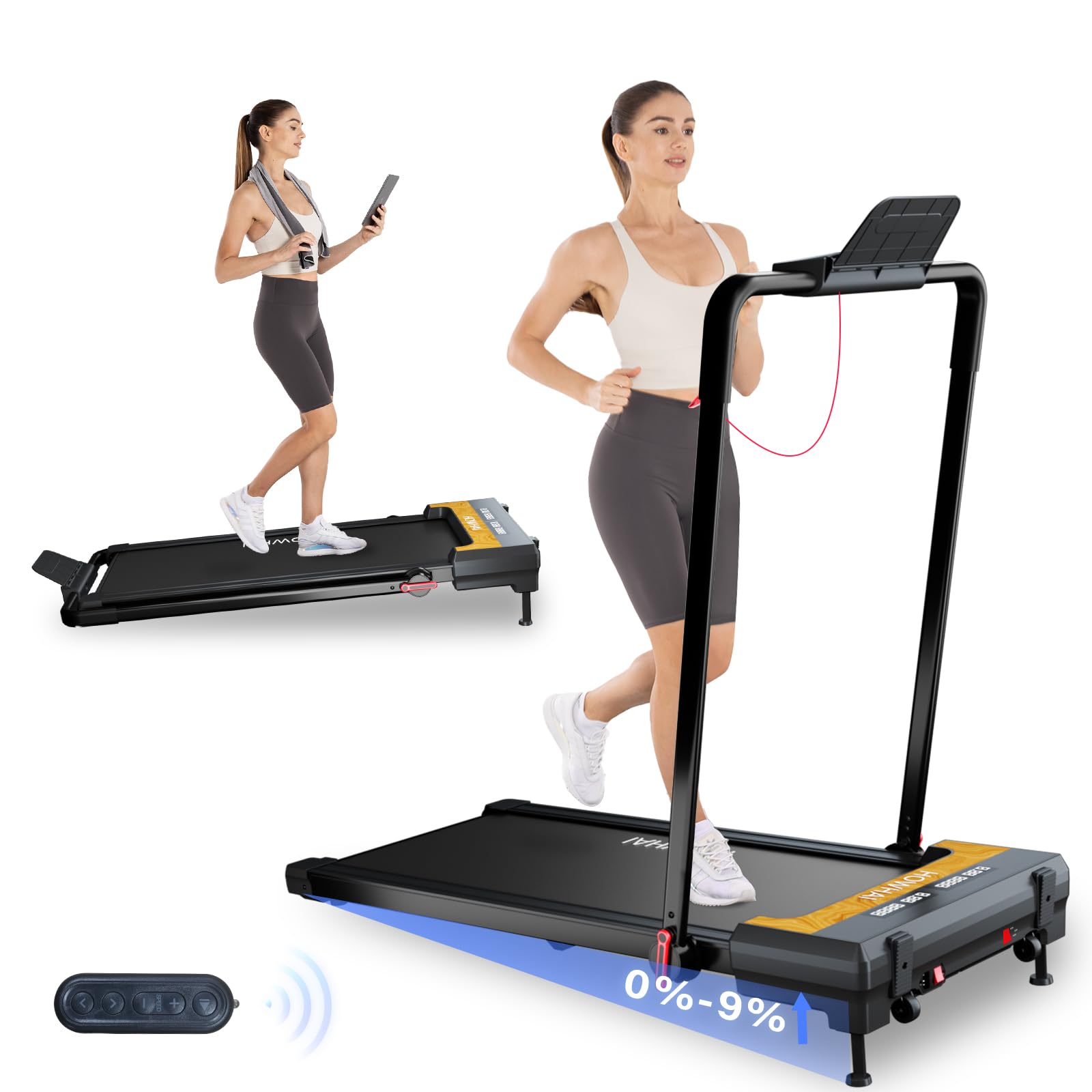 Photo 1 of *** USED***HOWHAI Treadmill with Auto Incline 9%, Speed 7.6MPH Walking Pad with Handle Bar for Home