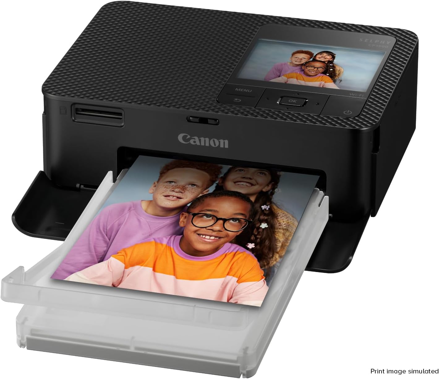 Canon Selphy CP1500 Wireless Compact Photo Printer (Black) (Pack of 6)