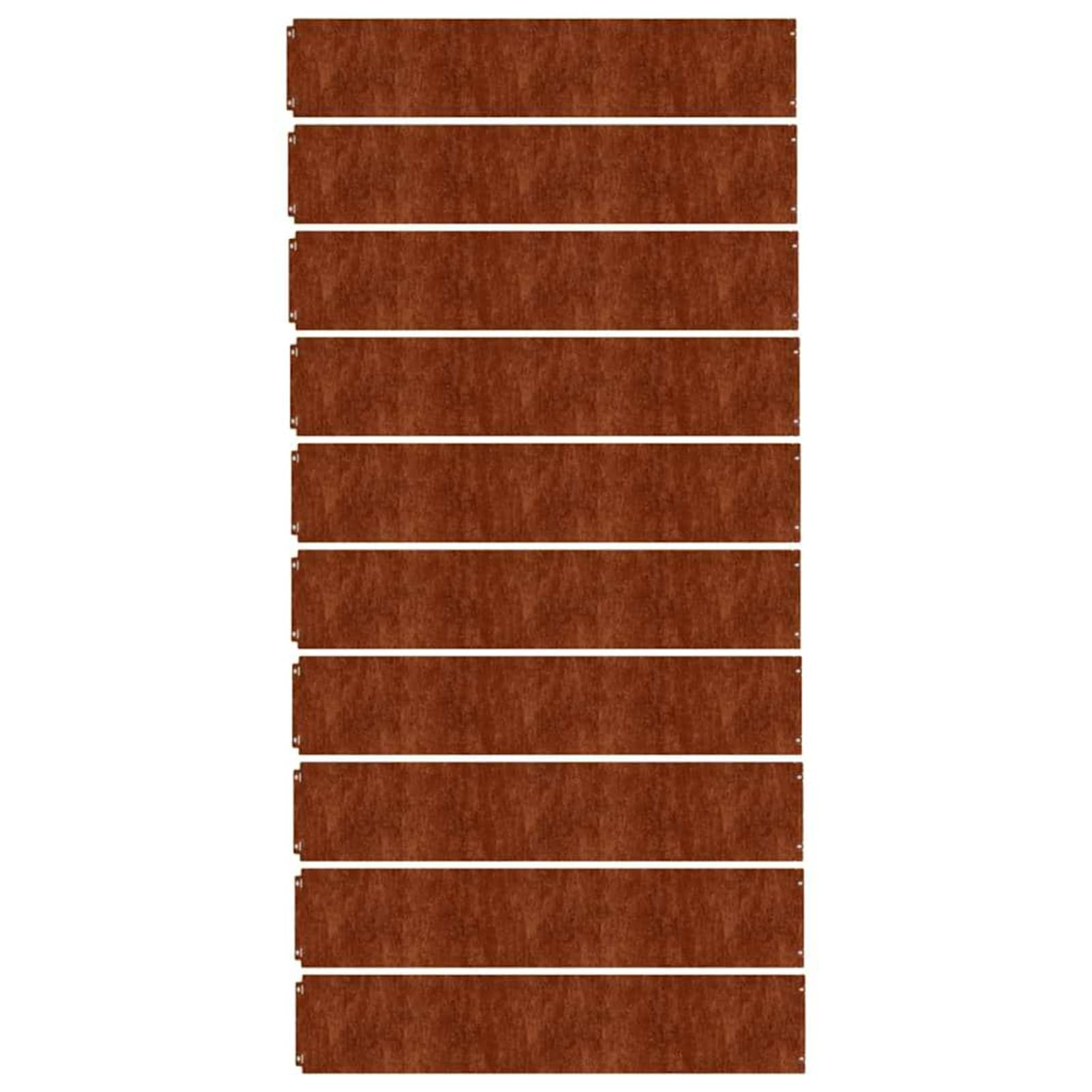 Gecheer Bordure per Prato, Flessibili con Sistema di Connessione Rapida 20x103 cm in Acciaio Corten per Giardini Aiuole Vialetti e Cortili