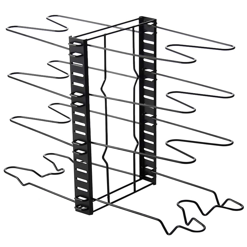 Layer Pot Lids Rack-Pot Lid Organizer Rack Universal Pot Lid Cover Knob Replacement Wall Mounted Kitchen Cupboard Saucepan Pot Pan Lid Storage Rack Holder Punch Pot Cover