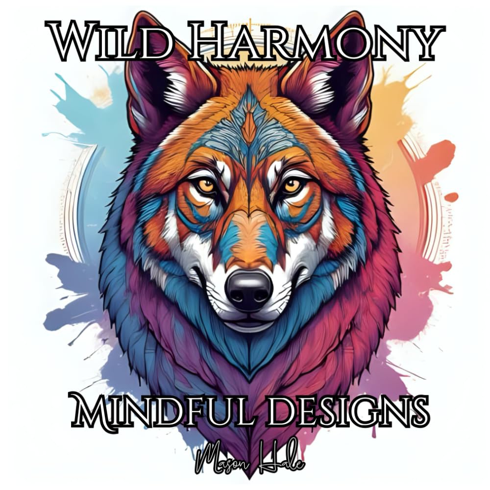 Wild Harmony: Animal Mandalas to Calm Your Mind – Coloring Book for Adults | Intricate Jungle Animal Mandalas for Relaxation, Stress Relief, and Mindful Coloring