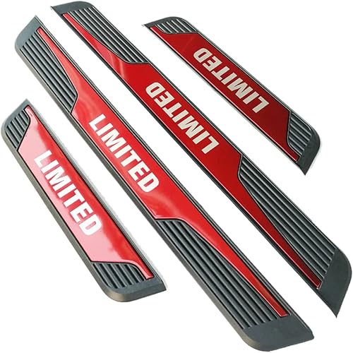 Miniatura 10 de FEOYDS Kit de protector de umbral de puerta inoxidable para Subaru Crosstrek Impreza WRX Limited 2023 (texto limitado negro)