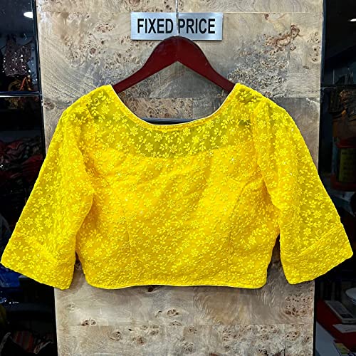 Image of Vihu Fashion Women Georgette Half Sleeve Blouse