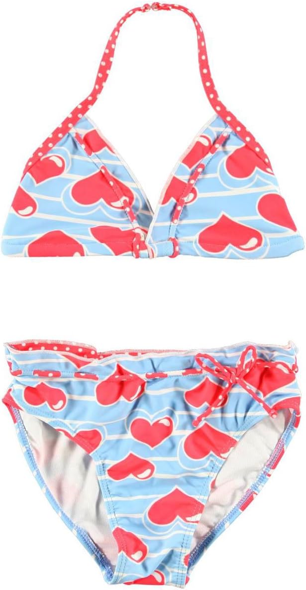 Neon Beach Big Girls' "Floating Hearts" 2-Piece Bikini - peri, 16