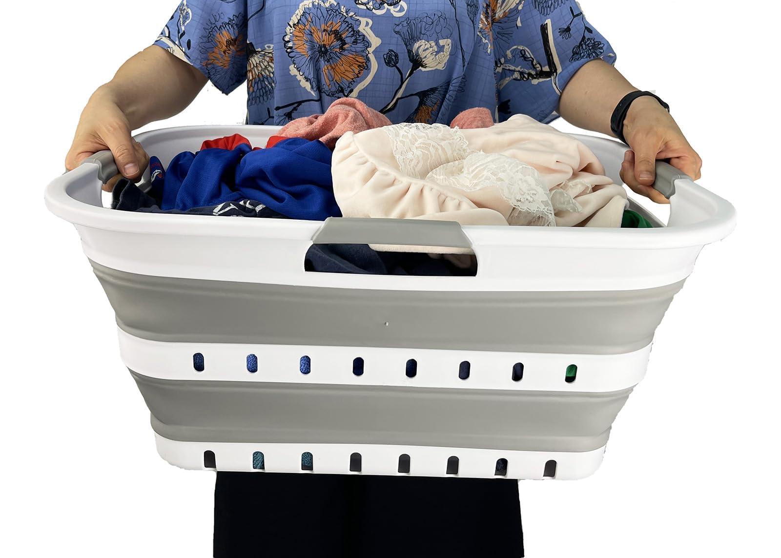 SAMMART 42L Opvouwbare wasmand van kunststof - Opvouwbare pop-up