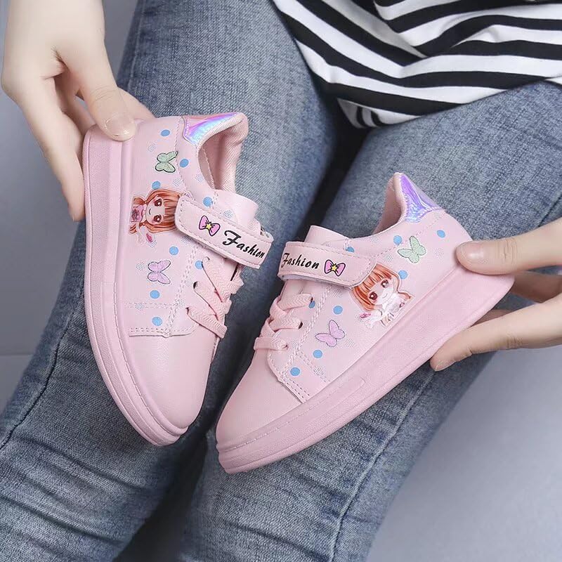 Kid Girls Cartoon Lovely Walking Sneakers for Outdoor Sport Running Travel School4
