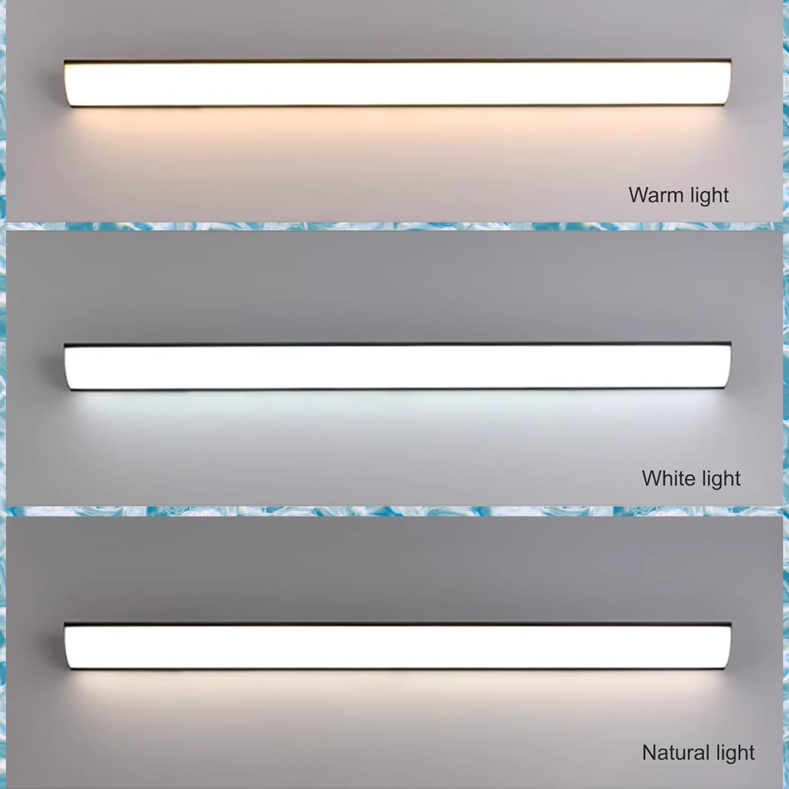 Nowoczesne oświetlenie zewnętrzne LED - trójkątny kinkiet IP65 wodoodporny na balkon, patio, garaż, dekoracyjne oświetlenie 80 cm w ciepłym świetle czarnym 3000K / 4000K / 6000K