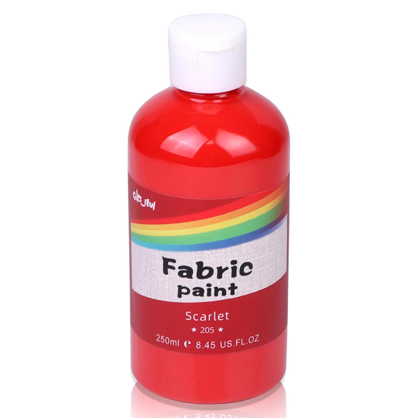 Colorful Permanent Fabric Paint, 8.3oz Textile Paint for Furniture &Clothes