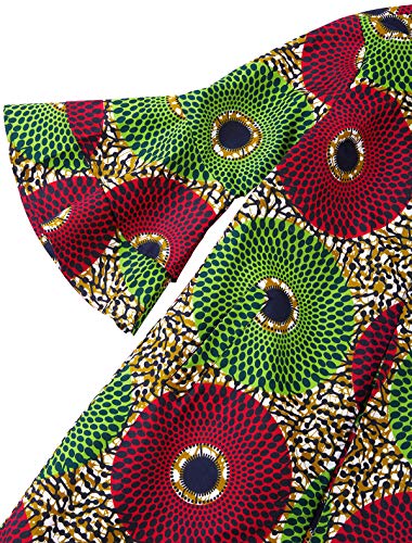 Image of SHENBOLEN Women African Print Jacket Dashiki Traditional Top Dress