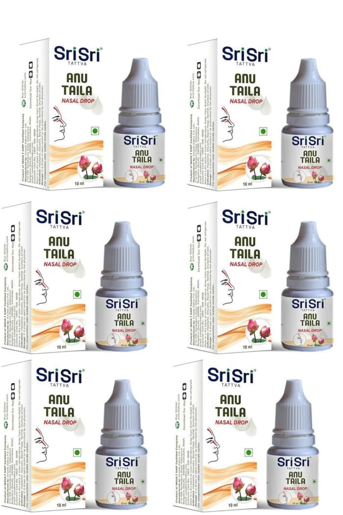 Anu Taila 10Ml|For Nasya|Nasal Oil For Sinusitis,& Nasal Congestion|Soothe Headache & Migraine|For Clear Breathing|Good Eyesight|With Jivanti,Yashtimadhu,Hrivera (Pack Of 6)-By shriveda sattva (B0D1CL6LSD) Amazon Price History, Amazon Price Tracker