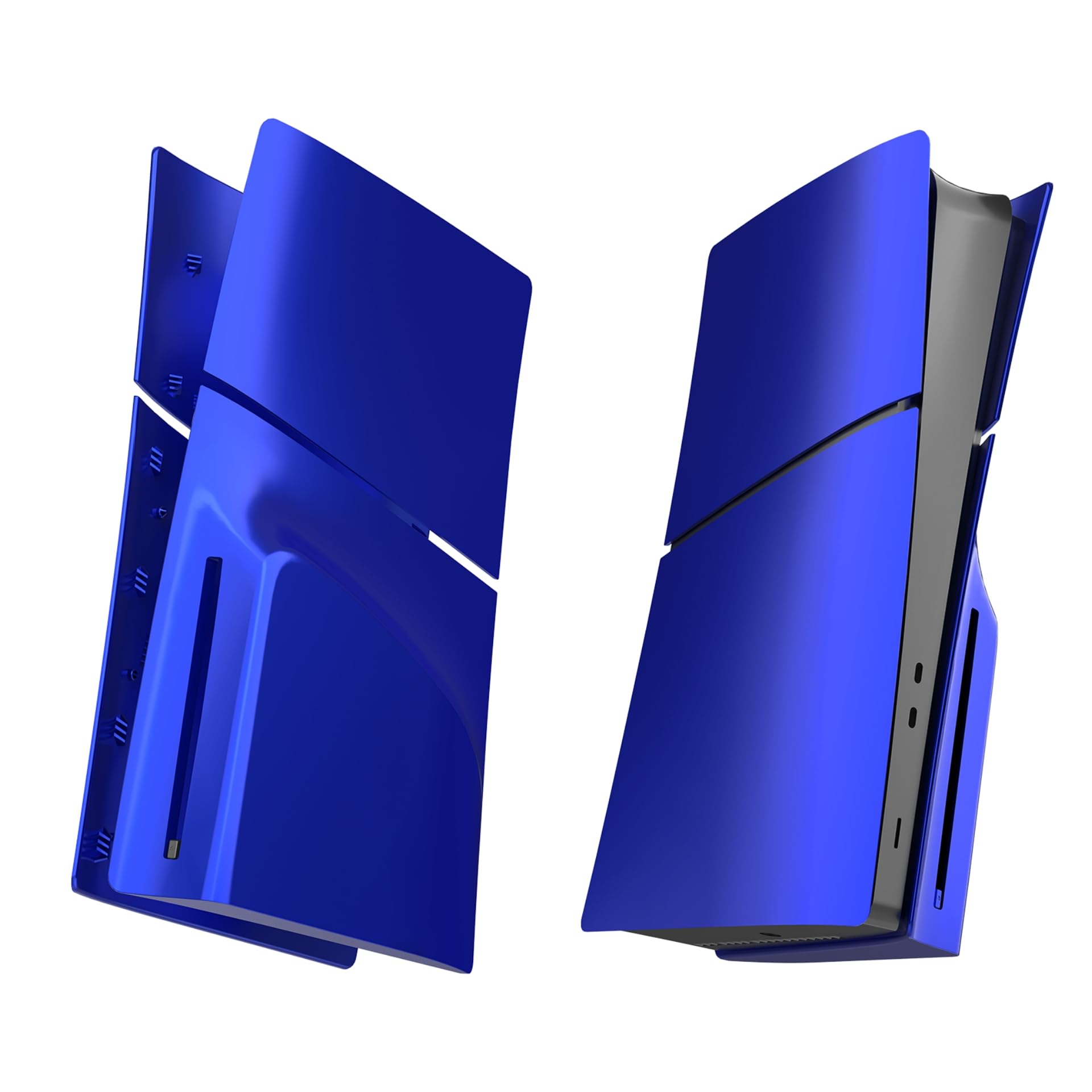 Plaques de Couverture Slim Disc Edition pour Nouvelle Console PS5, Panneaux de boîtier compatibles avec Les Nouveaux Accessoires Minces PlayStation 5, Plaque Frontale de Protection de Rechange (Bleu