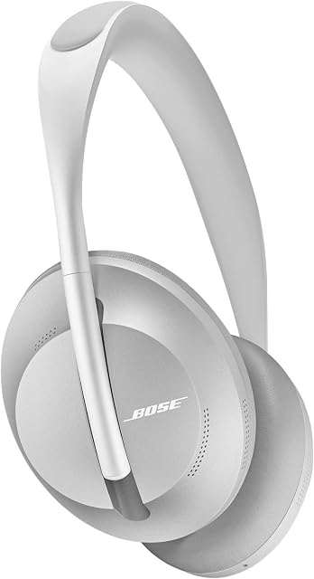 Bose Noise Cancelling Headphones 700  Over Ear, Wireless Bluetooth Headphones with Built-In Microphone for Clear Calls & Alexa Voice Control, Silver