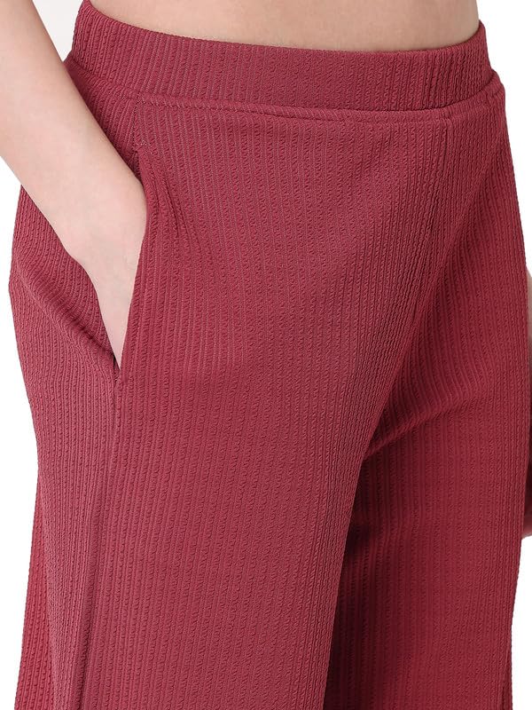 Image of Smarty Pants Women's Cotton Rib Pleated Trouser.