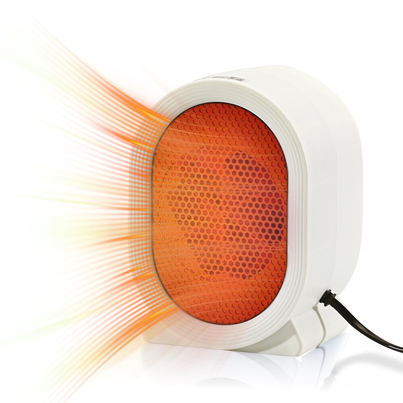 Portable Space Heater for Indoor Use 400W Small Electric Desk Heater for Bedroom or Office Overheating Tip-Over Protection