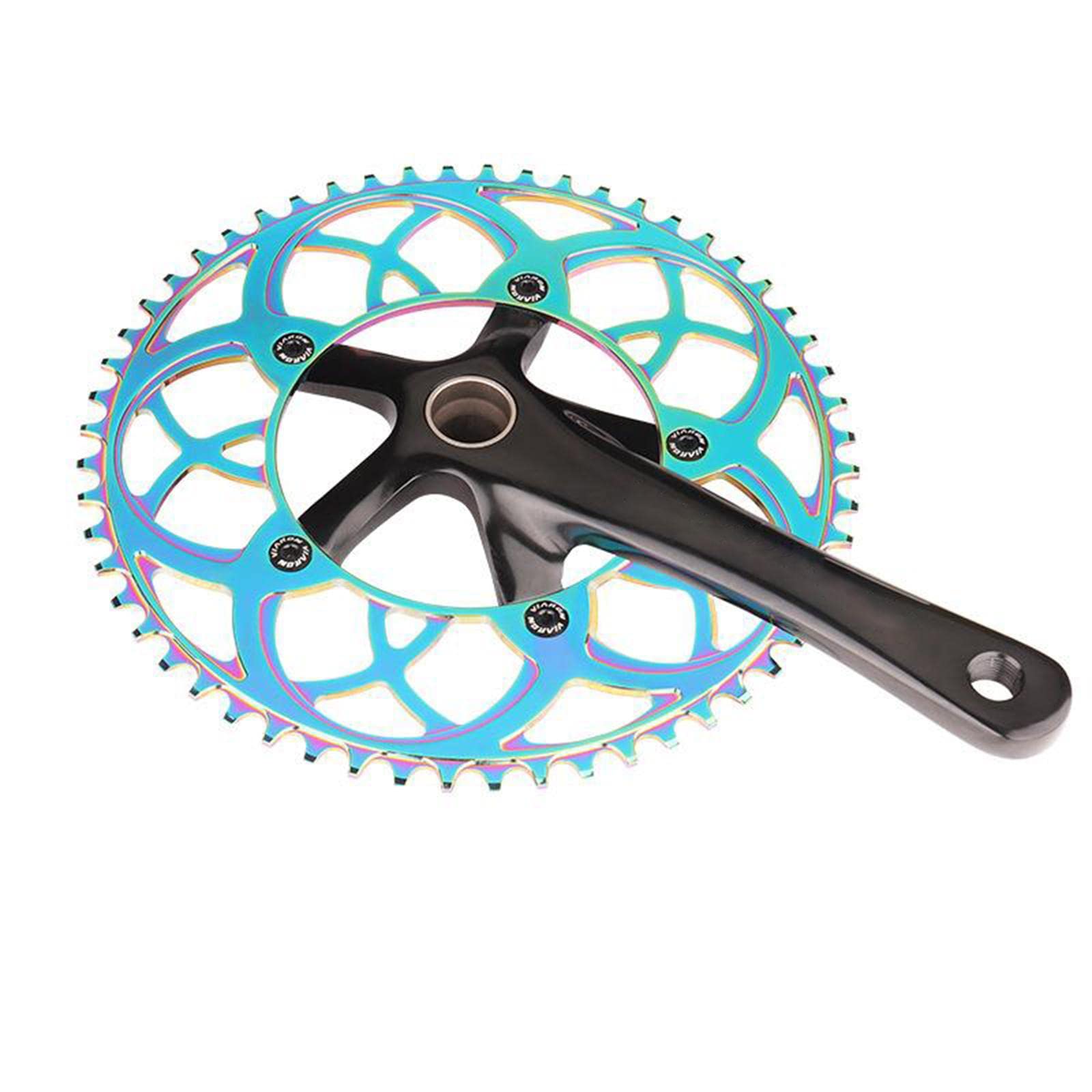 TISHITA Plato para Bicicleta Piñón de Cadena Rueda Dentada Engranaje de Aluminio Resistente Adecuado para Bicicletas de Montaña Carretera Plegable
