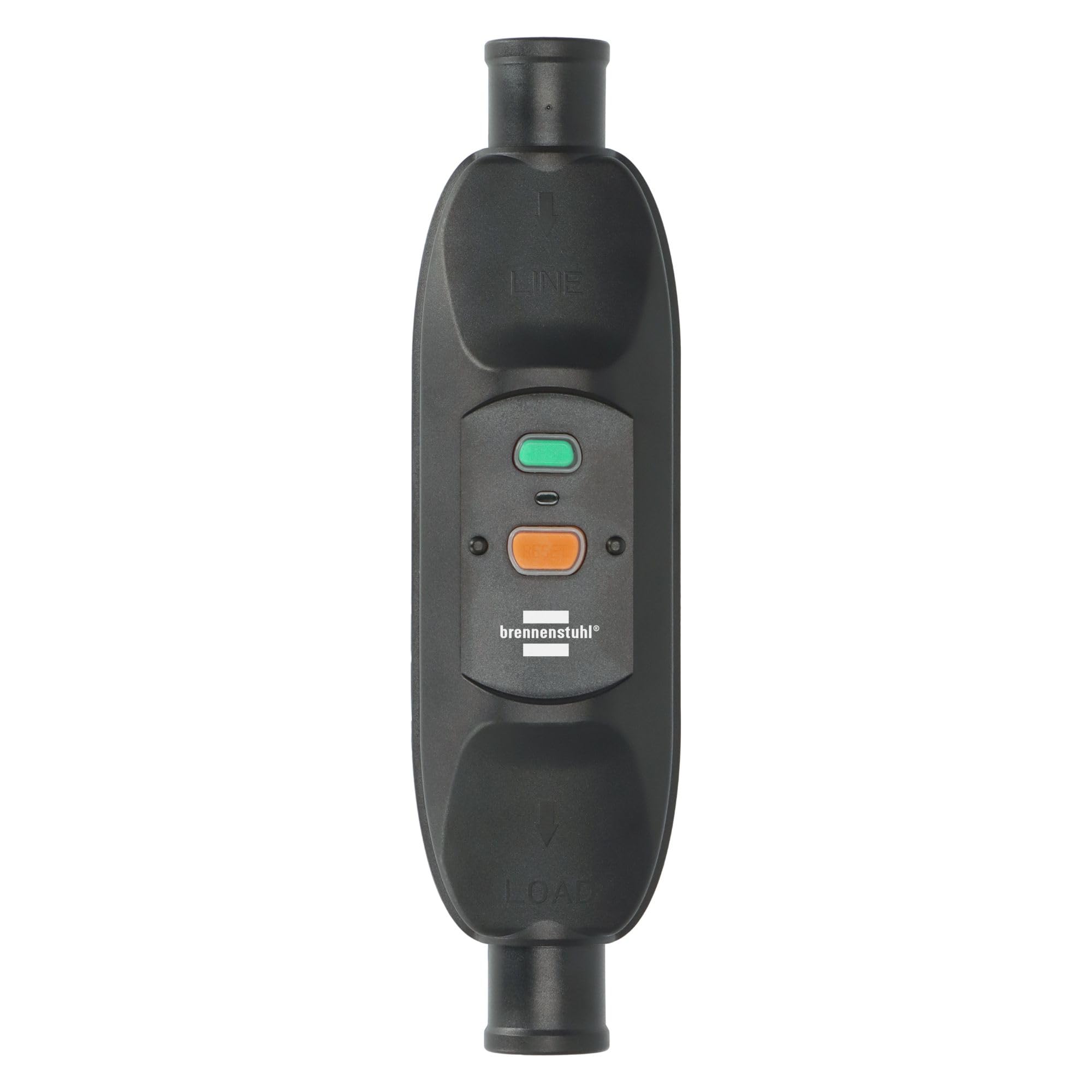 Brennenstuhl PRCD Mobile Personal Protection Circuit Breaker BDI-Z 2 10 IP66 for cable mounting (with RCD for outdoor use 10mA, two-pole disconnection)