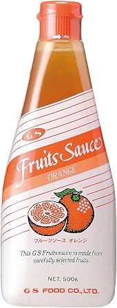 GS-Food Fruit Sauce, Orange, 17.6 oz 500 g
