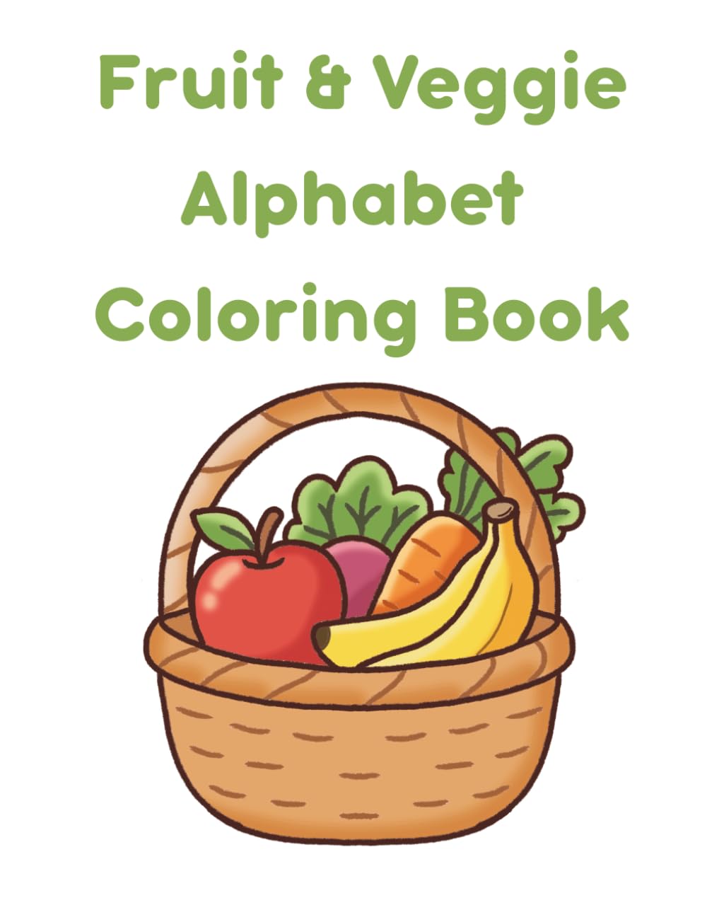 Fruit & Veggie Alphabet Coloring Book