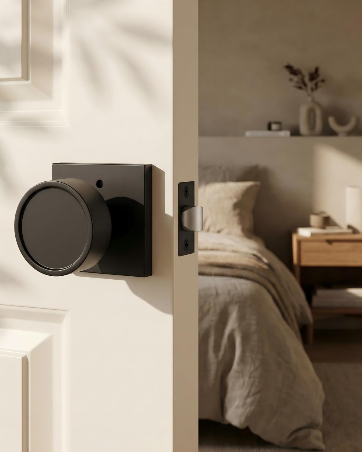 Goldenwarm Black Door Knobs - Privacy & Security -2