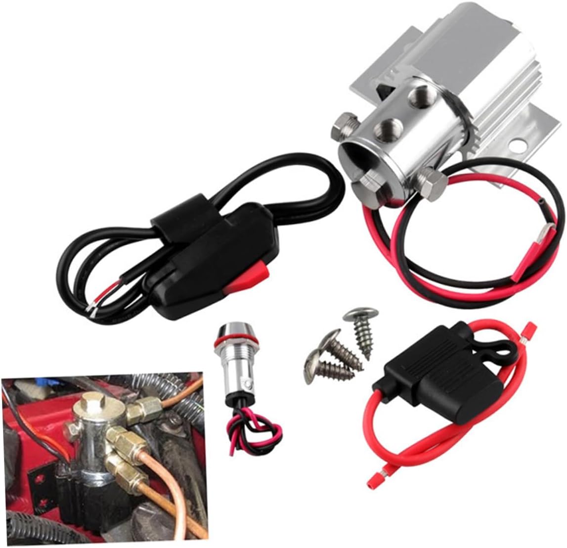 PRETYZOOM 3pcs Heavy Duty Lock Car Brake Lock Line Tyre Compatible for Mustang Install