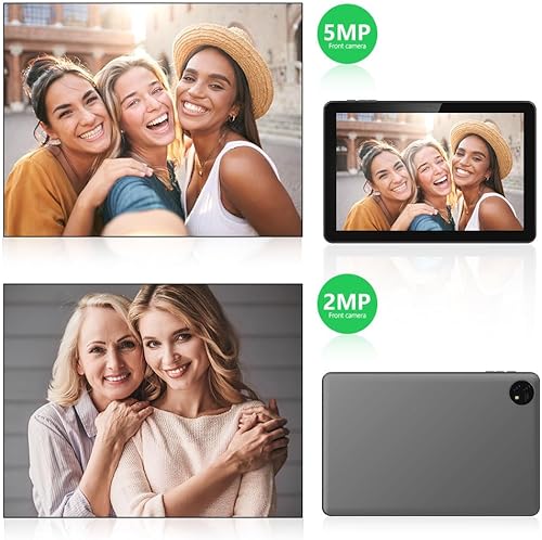 Miniatura 7 de JIKOCXN Tableta Android de 10.1 pulgadas, tableta Android 13, 6 GB de RAM, procesador Quad Core de 64 GB, ROM de 64 GB, pantalla HD, batería de