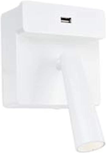 LEDS C4 - Luz de lectura Gamma USB LED 3.5 Blanco cálido - 2700K ON-OFF Níquel s