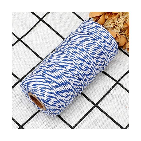 100m Baumwolle Schnur Bäcker Bindfäden Bastelschnur, zum DIY, Handwerk, Geschenke Verpacken, Weihnachten Dekoration… – Bild 6