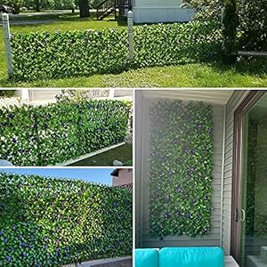 DOEWORKS Expandable Fence Privacy Screen for Balcony Patio Outdoor, 2PCS Faux Ivy Fencing Panel for Backdrop Garden Backyard Home Decorations DOEWORKS Expandable Fence Privacy Screen for Balcony Patio Outdoor 2PCS Faux Ivy Fencing Panel for Backdrop Garden Backyard Home Decorations