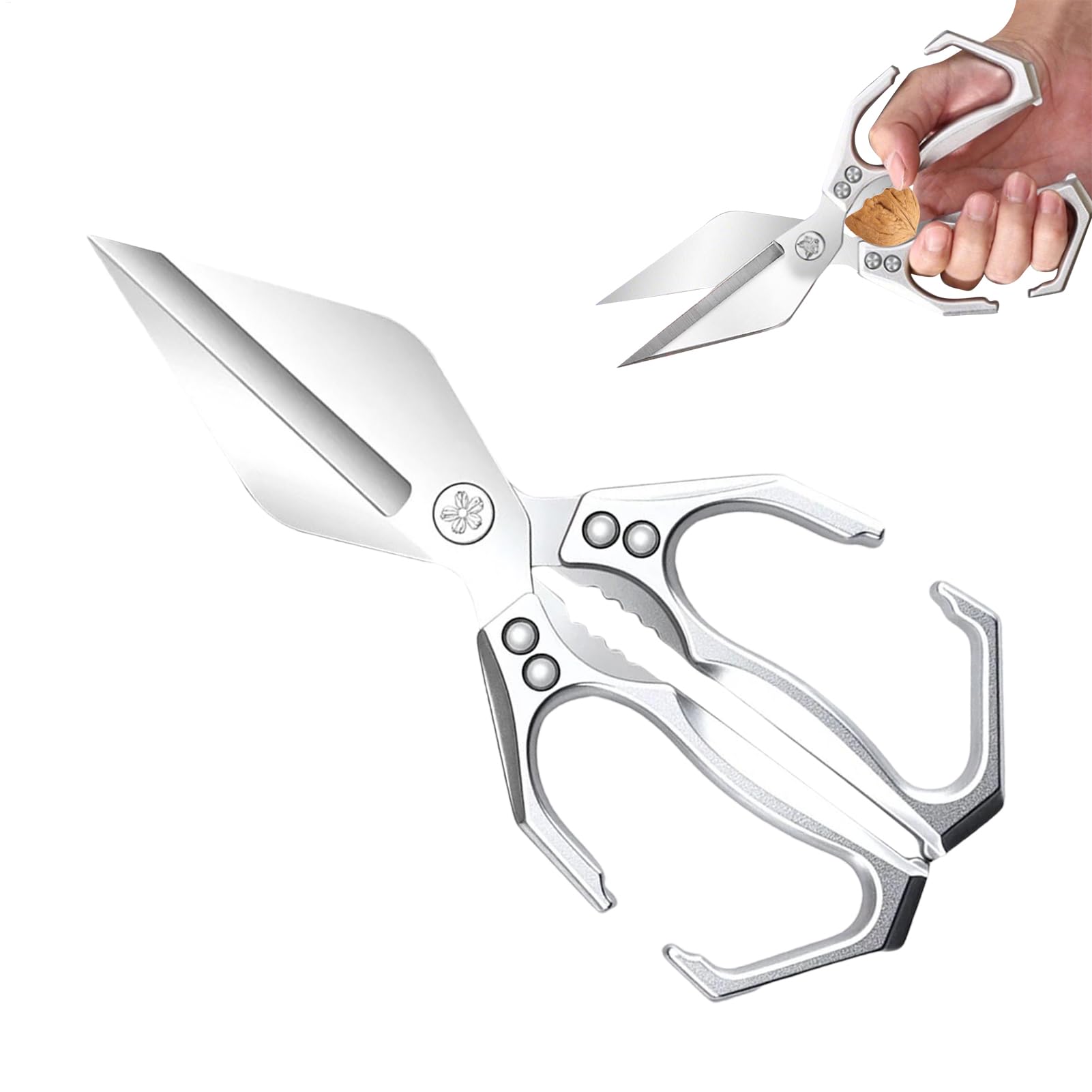Ciseaux à viande ergonomiques pour cuisine et traitement des aliments