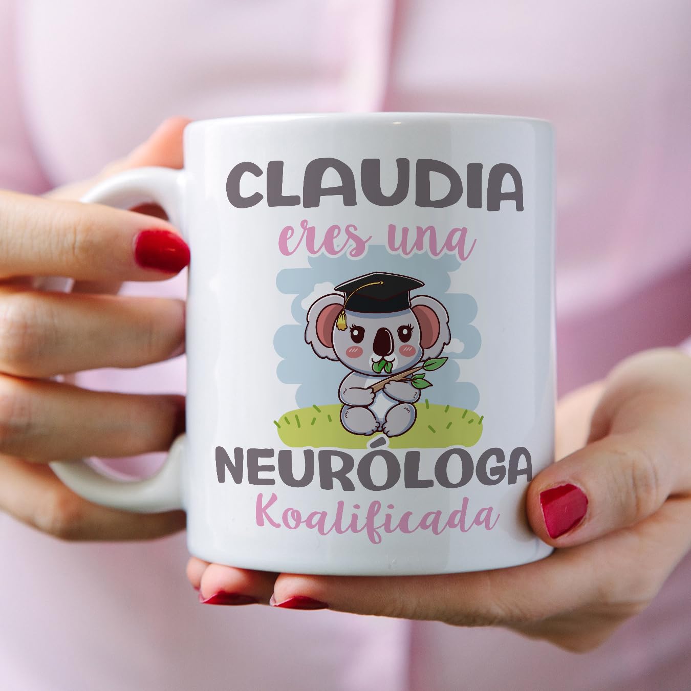 Taza Personalizada Para NEURÓLOGA - Regalo Original Con Frase 'Eres Mejor Del Mundo' - 330 Ml