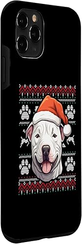 Vista 24 de iPhone XS Max Dogo Argentino Santa Hat Christmas Funny Dog Mom Dad Case