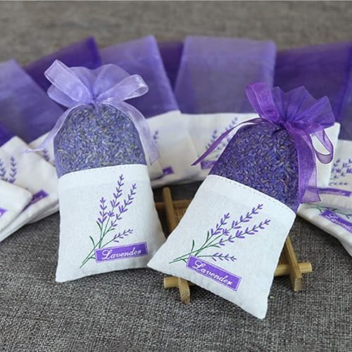 Miniatura 6 de Bolsas de bolsitas de lavanda bolsa vacía de bolsitas de fragancia de lavanda bolsa de bolsita bolso púrpura profundo 30 piezas