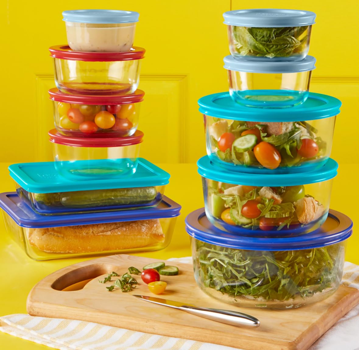 Pyrex 22-teiliges Glas-Frischhalteset