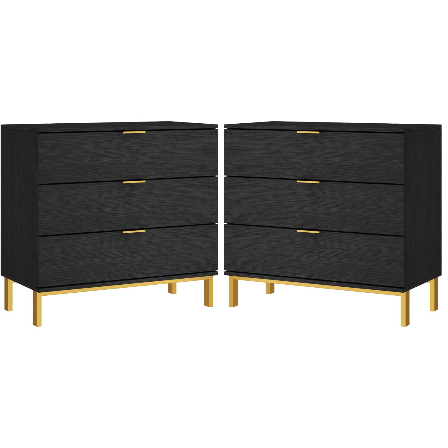green emerald velvet dress Zura Sectional Rattan Dresser and 3-Drawer Nightstand Set main image 0