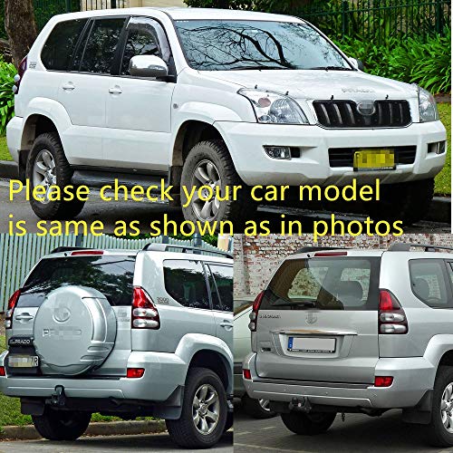 Itrims Car Accessories Roof Rack Rail End Protector Cover Shell Cap For Toyota Prado J120 Fj120 2003-2009 4Pcs #TOP1