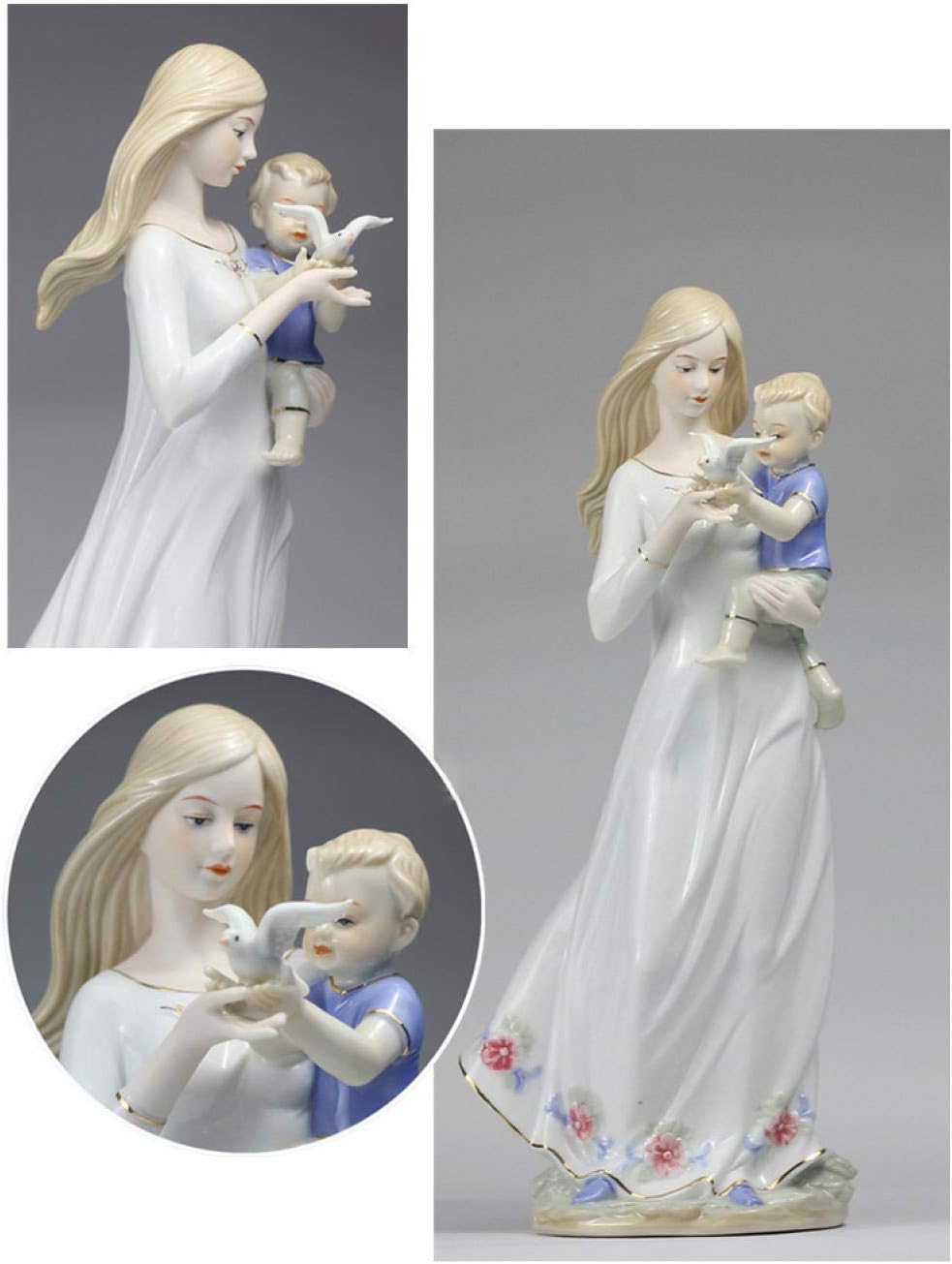 Sculpture Bust Handmade Sculptures Ceramic Beauty Statue Craft Ornament Decorations