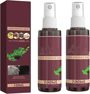 Spray Herbal para Canas, Spray Herbal para Canas Esencia, Acondicionador Oscurecedor, Acondicionador para Coloración con Resultados Graduales de 4 Semanas