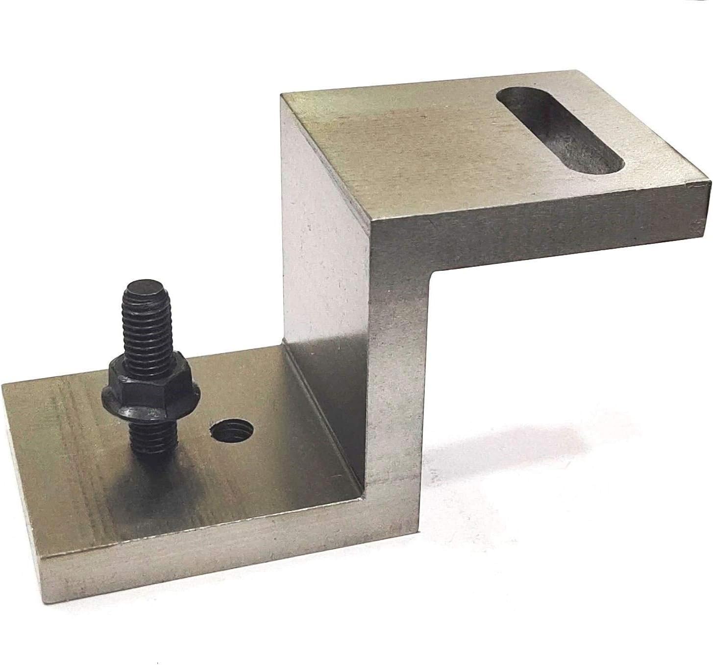 Buyohlic Mini prowadnica pionowa (90 x 50 mm) z płytką kątową Z - natychmiastowe frezowanie na małych tokarkach stołowych