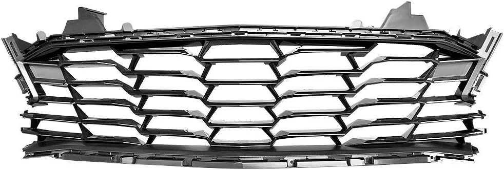 IKON MOTORSPORTS, Front Lower Grille With 2019-2024 Chevy Camaro SS Models, OE Style ABS Plastic Add On Front Bumper Grille Grill Guard Replacement