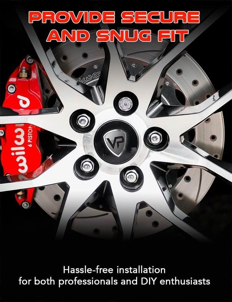 Miniatura 6 de Veritek - Juego de 20 tuercas hexagonales de 0.551 x 0.059 in 0.866 in 78 1.85 pulgadas OEM fábrica Mag arandela estilo negro para Range Rover HSE