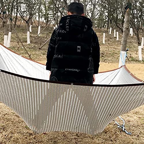 85% Shade Tarps With Grommets, Heat Insulation Aluminet Shade Cloth 3.3×3.3 3.3×6.5 6.5×6.5 6.5×10 10×10 10×13 10×20 13×13 13×20Ft, Pull Resistant Shade Mesh For Plants, For Greenhouses Yards Gardens #TOP6