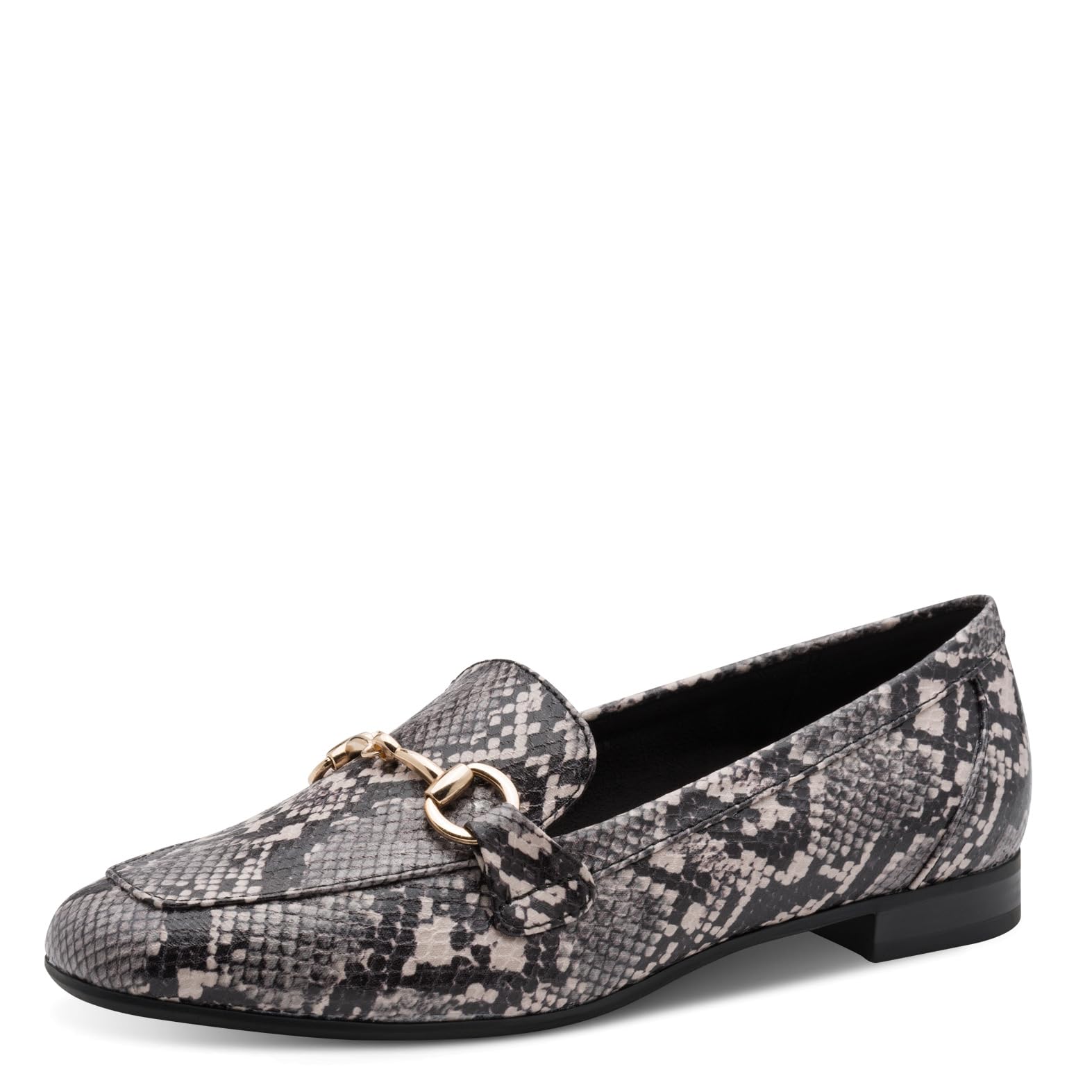 MARCO TOZZI Women's Loafers Soft Feel Me Footbed Soft Lining Vegan Vegan, Beige (Cream/STR.), 7 UK
