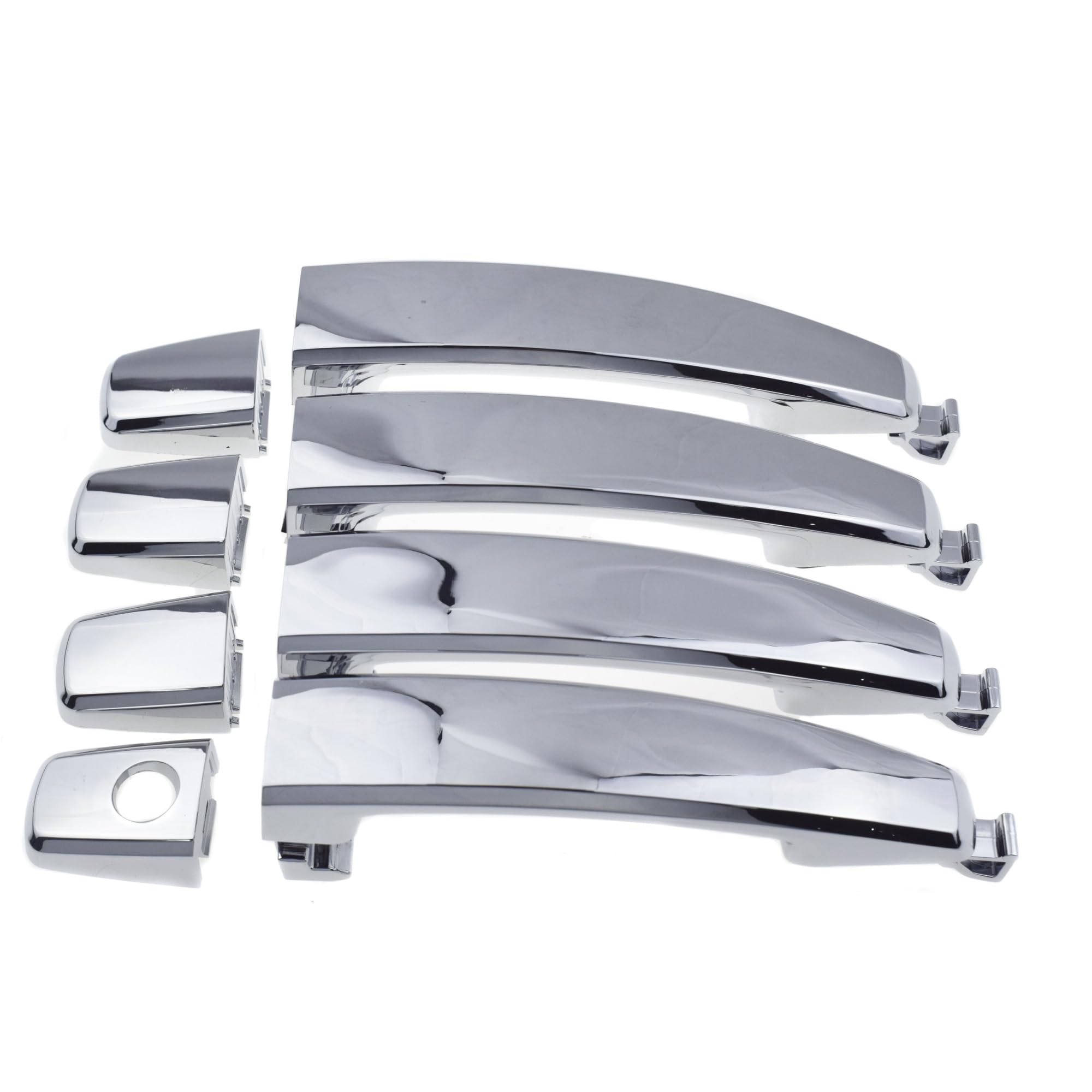 Vdifsvb for Saturn for Vue 2.4L 3.5L 3.6L 2008-2011 Car Xterior Door Handle Chrome Front Rear Left Or Right Side Exterior Door Handle(1 Set 1 Hole)