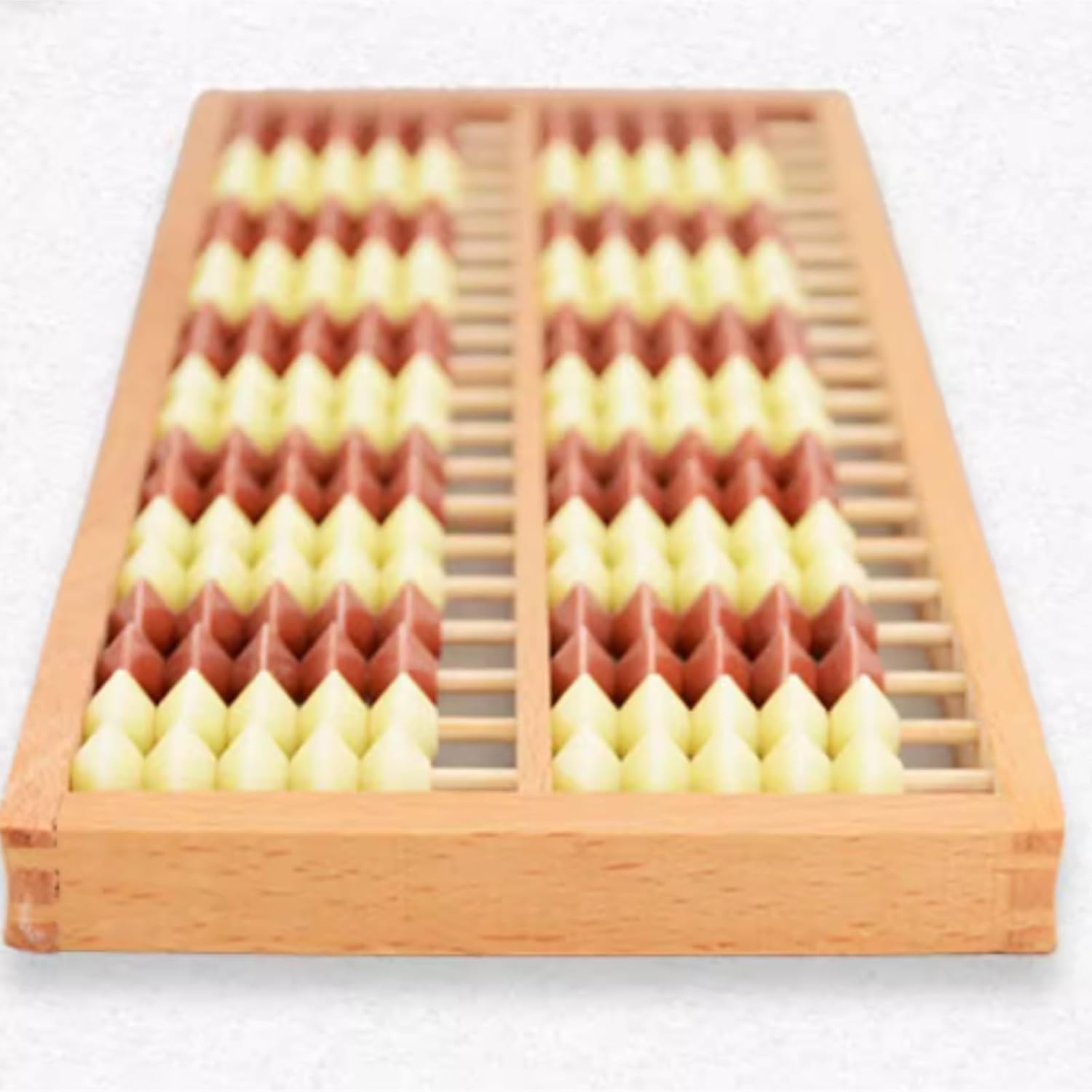 Math Abacus 20 Column Wooden Abacus Professional Chinese Japanese Calculator Counting Educational Tools 10 Beads Arithmetic Counting Tool