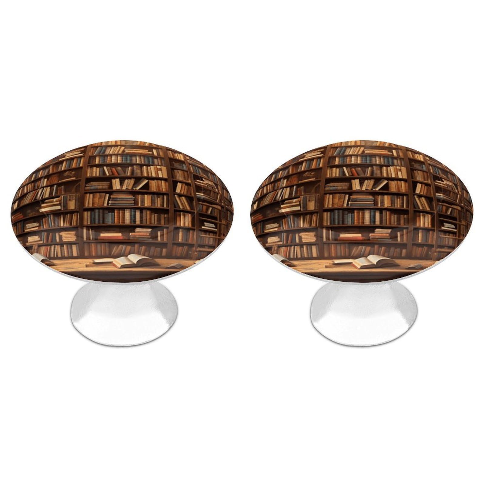Vstadank Style Books Drawer Knob Round Dresser Sturdy Drawer Pulls With Mounting Screws Kitchen Stainless Steel Modern Decorative Handles For Cupboard Closet Bathroom